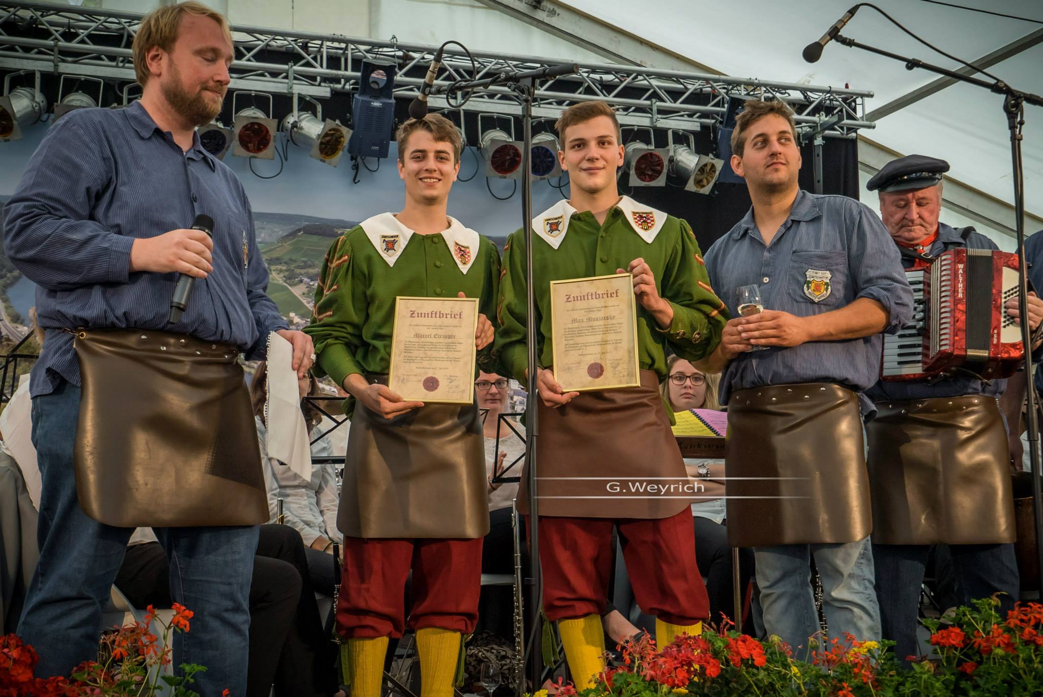 Neu aufgenomme Schröter beim Jakobstag 2015