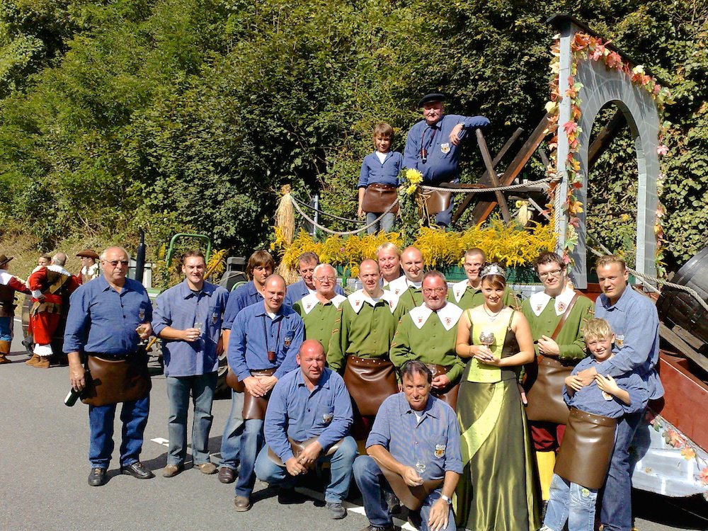 Die Zunft der Stadtschröter beim Umzug in Bernkastel-Kues