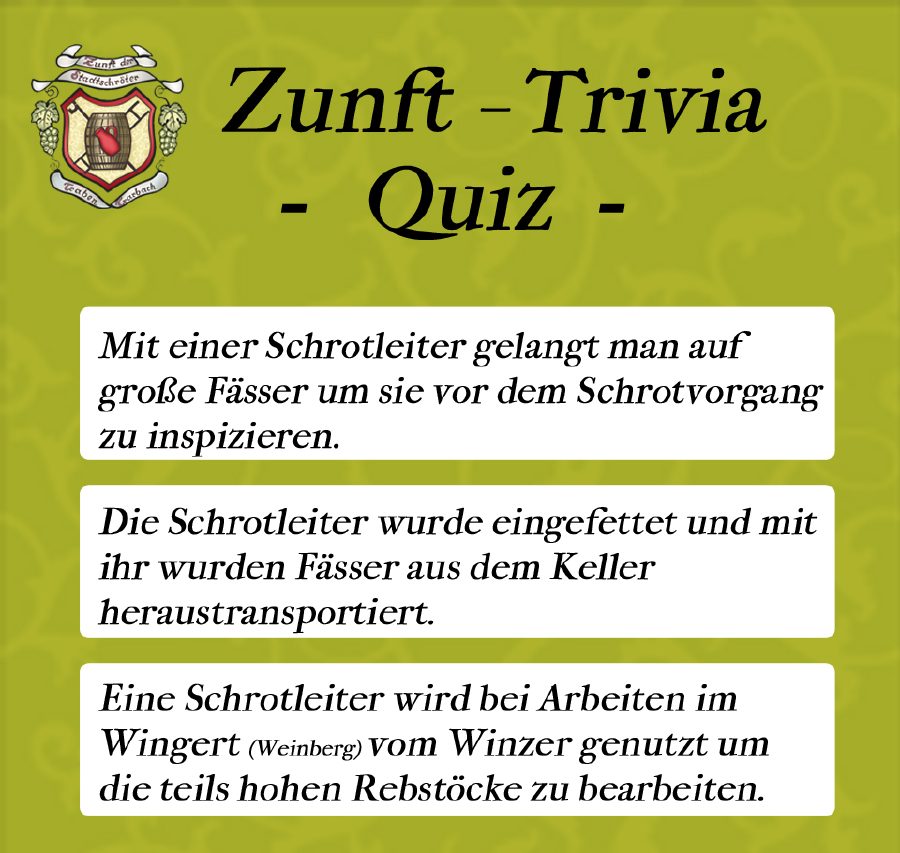 Schröter Trivia: Schrotleiter