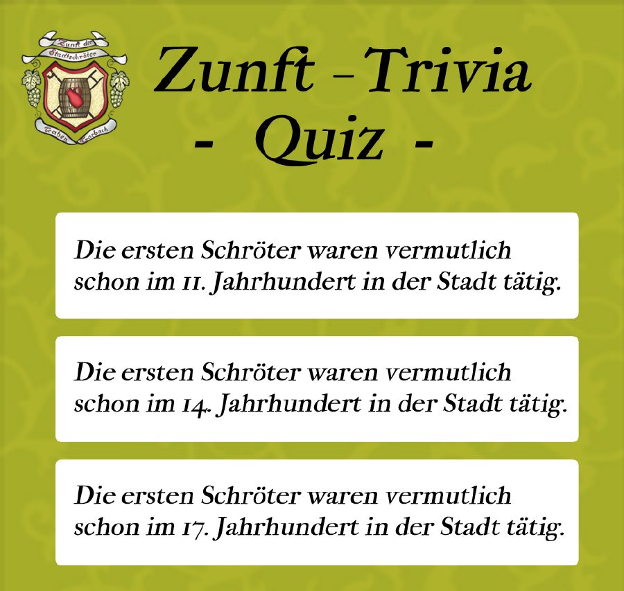 Schröter Trivia: Wann gab es die ersten Schröter in Traben-Trarbach?