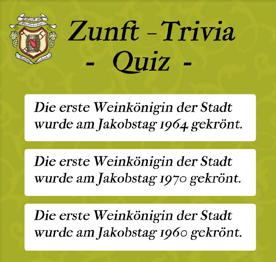 Schröter Trivia: Gründungsjahr der Zunft der Stadtschröter